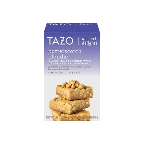 Tazo Decaffeinated Butterscotch Blondie Aromatic Blend Black