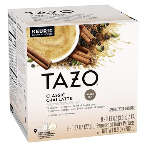 Tazo Moderately Caffeinated Classic Chai Latte Black Tea K