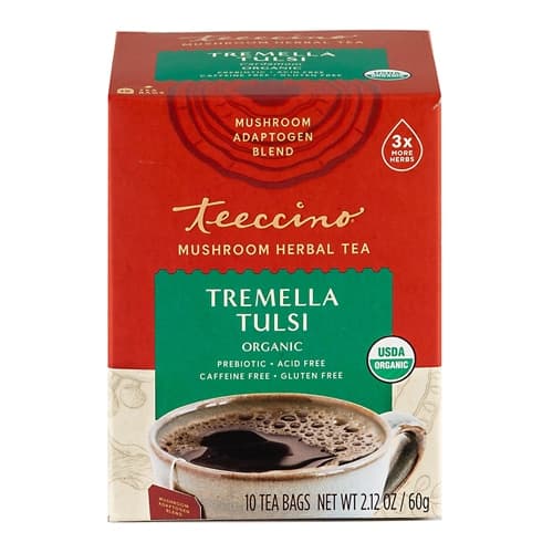 Teeccino Mushroom Herbal Tea Tremella Tulsi