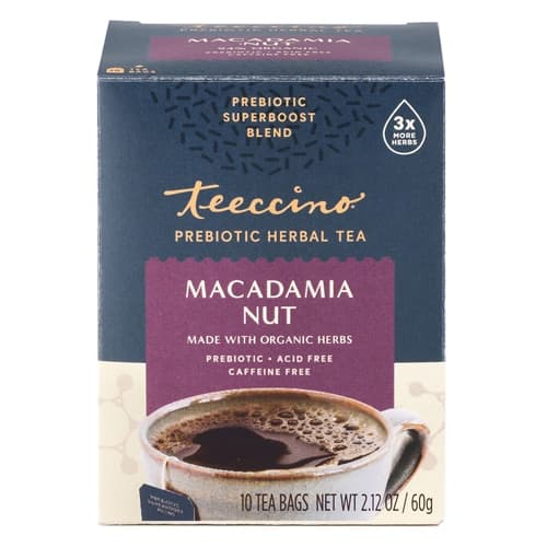 Teeccino Prebiotic Herbal Tea Macadamia Nut