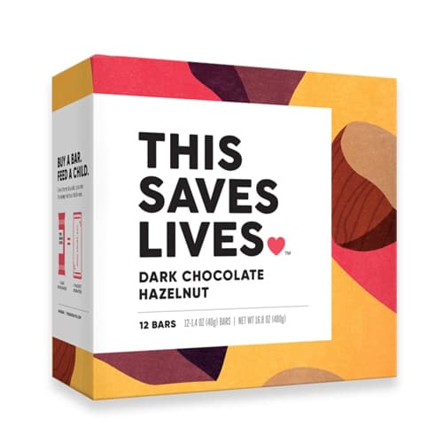 This Saves Lives Gluten Free Bars Dark Chocolate Hazelnut