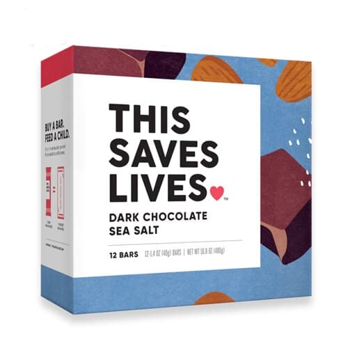 This Saves Lives Gluten Free Bars Dark Chocolate Sea Salt