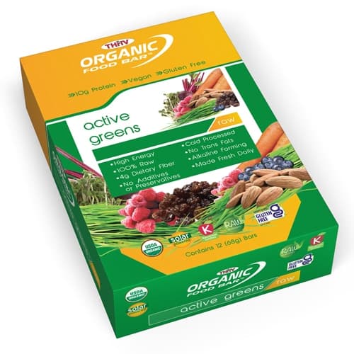 Organic Food Bar Raw Active Greens