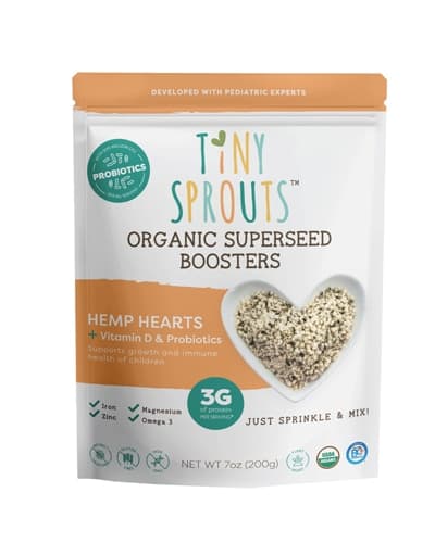 Tiny Sprouts Organic Hemp Hearts + Vitamin D & Probiotics