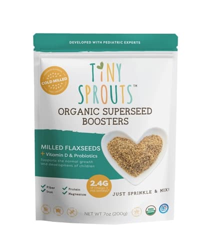 Tiny Sprouts Organic Milled Flaxseeds + Vitamin D & Probiotics