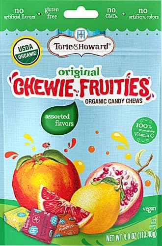 Torie & Howard Chewie Fruities Organic Candy Chews Assorted