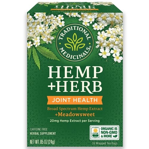Traditional Medicinals Organic Hemp + Herb Joint Health Meadowsweet