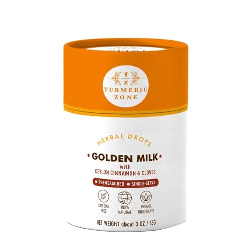 Turmeric Zone Golden Milk Herbal Drops With Ceylon Cinnamon & Cloves