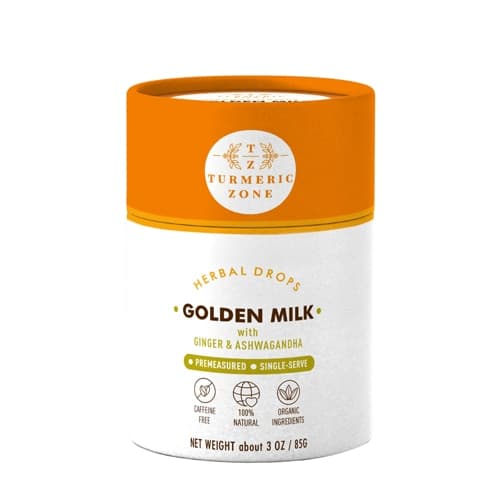 Turmeric Zone Golden Milk Herbal Drops With Ginger & Ashwagandha