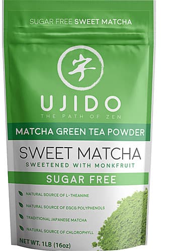 Ujido Sweet Matcha Green Tea Powder Sweetened With Monkfruit