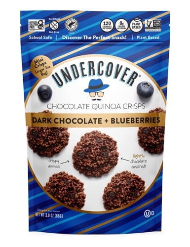 Undercover Chocolate Quinoa Crisps Mini Dark Chocolate & Blueberries