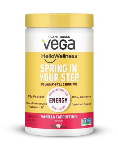 Vega Hello Wellness Spring In Your Step Blender-Free Smoothie Vanilla Cappuccino