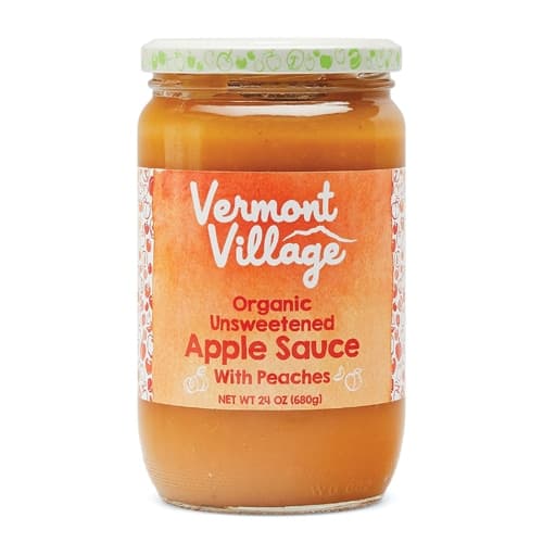 Vermont Village Organic Applesauce With Peaches
