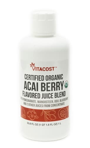 Vitacost Certified Organic Acai Berry Flavored Juice Blend