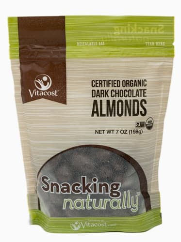 Vitacost Certified Organic Dark Chocolate Almonds