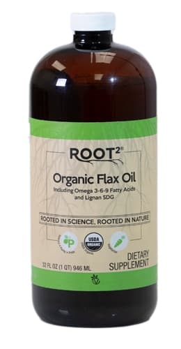 Vitacost-Root2 Organic Flax Oil