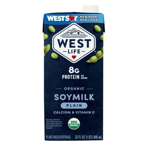 Westsoy Organic Plus Soymilk Plain