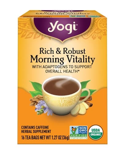 Yogi Non-Gmo Organic Herbal Tea Morning Vitality
