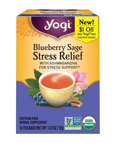 Yogi Organic Blueberry Sage Stress Relief Tea