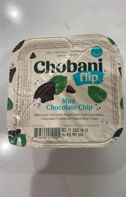 Chobani Flip Mint Chocolate Chip Greek Yogurt