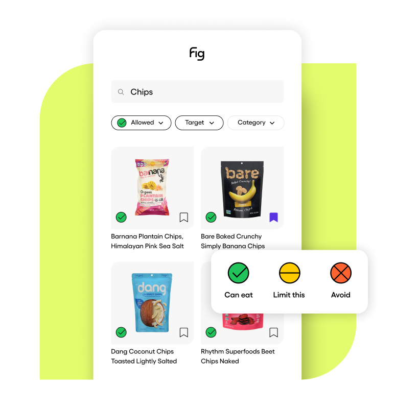 A screenshot of the Fig app showing products that work for someone